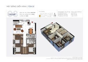 Mặt bằng Sunshine Sky City – Quy hoạch thông minh, không gian sống đẳng cấp 25 Mặt bằng căn 3 phòng ngủ Sunshine Sky city